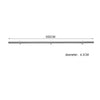 Brushed Stainless Steel Stair Handrail Smooth Metal Bannister Bracket Stair Rail