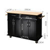 Rolling Kitchen Cart Microwave Tableware Storage Dining Room Kitchen Cupboards