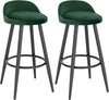 2x Tall Bar Stool, Bar Chair with Backrest, Kitchen Stool, Breakfast Stool