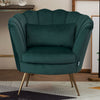 Fabric Velvet Lotus Chair Armchair Dining Living Room Office Reception Sofa Seat