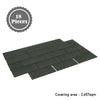 3 Tab Asphalt Shingles Roof Felt Tiles for Sheds Log Cabins Summerhouses Garages