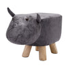 Padded Cow Shape Stool Cute Chidrens Kids Decoration Footrest Wood Frame Legs UK