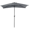 2m x 3m Garden Umbrella Canopy Outdoor Patio Rectangle Parasol Sun Shade Shelter