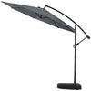Sun Parasol Garden Sun Shade Umbrella Patio Outdoor Banana Parasol with Base Kit