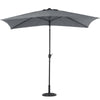 Garden Parasol Umbrella 3M Crank Tilt Sunshade Banana Umbrella With/No Base UK