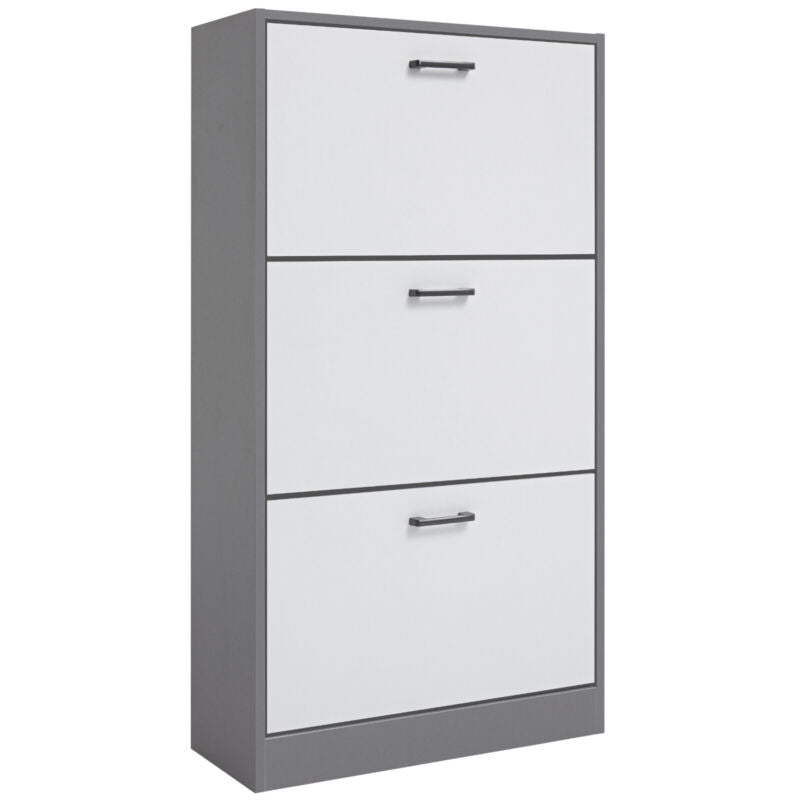 3 Drawer Shoe Cabinet Storage Cupboard Unit Shoe Rack Wooden Stand Organiser