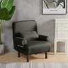 Linen Fabric Folding 2 in1 Single Sofa Bed Chair Armchair Sleeper Living Bedroom