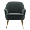 Nordic Velvet Armchair Tub Chair Wing Back Occasional Lounge Sofa Living Bedroom