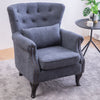 Orthopedic High Wing Back Chesterfield Queen Anne Chair Fireside Sofa Armchairs