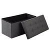 Folding Large Ottoman Storage Box Seat Stool Bench Linen Pouffe Footstool Home