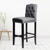 1/2X Bar Stools Velvet Breakfast Chair Kitchen High Counter Stool Pub Restaurant