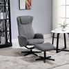 Recliner and Ottoman with 135° Adjustable Backrest Footstool for Home Office