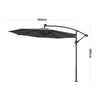 3(m) LED Cantilever Parasol Outdoor w/ Fairy Solar Lights Garden Banana Umbrella