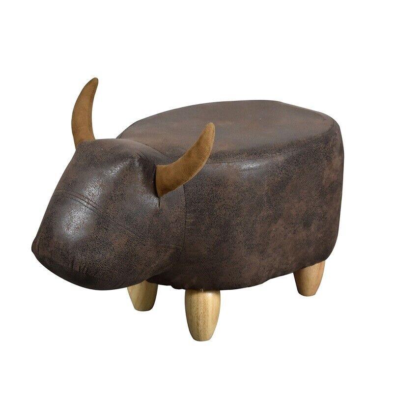 Animal Ottomans Footstools Padded Cushion Pouffe Stool Rest Children Toy Gift