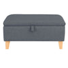49cm 71cm Ottoman Storage Footstool Pouffe Bench Chair Chest Bedding Box Fabric