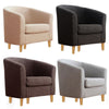 Retro/Vintage Tub Accent Chair Upholstered Padded Armchair Lounge Fabric Sofa UK
