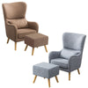 Retro/Vintage Tub Accent Chair Upholstered Padded Armchair Lounge Fabric Sofa UK