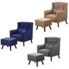 Retro/Vintage Tub Accent Chair Upholstered Padded Armchair Lounge Fabric Sofa UK