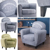 Retro/Vintage Tub Accent Chair Upholstered Padded Armchair Lounge Fabric Sofa UK