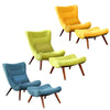 Retro/Vintage Tub Accent Chair Upholstered Padded Armchair Lounge Fabric Sofa UK