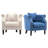 Retro/Vintage Tub Accent Chair Upholstered Padded Armchair Lounge Fabric Sofa UK