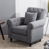 Retro/Vintage Tub Accent Chair Upholstered Padded Armchair Lounge Fabric Sofa UK