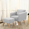 Retro/Vintage Tub Accent Chair Upholstered Padded Armchair Lounge Fabric Sofa UK