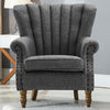 Retro/Vintage Tub Accent Chair Upholstered Padded Armchair Lounge Fabric Sofa UK