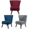 Retro/Vintage Tub Accent Chair Upholstered Padded Armchair Lounge Fabric Sofa UK