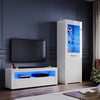 High Gloss LED TV Stand Unit Cabinet Display Sideboard Living Room Furniture Set