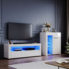 High Gloss LED TV Stand Unit Cabinet Display Sideboard Living Room Furniture Set