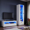 High Gloss LED TV Stand Unit Cabinet Display Sideboard Living Room Furniture Set