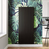 Black Vertical Radiator 1800 1600 Flat Panel Tall Upright Central Heating Rads