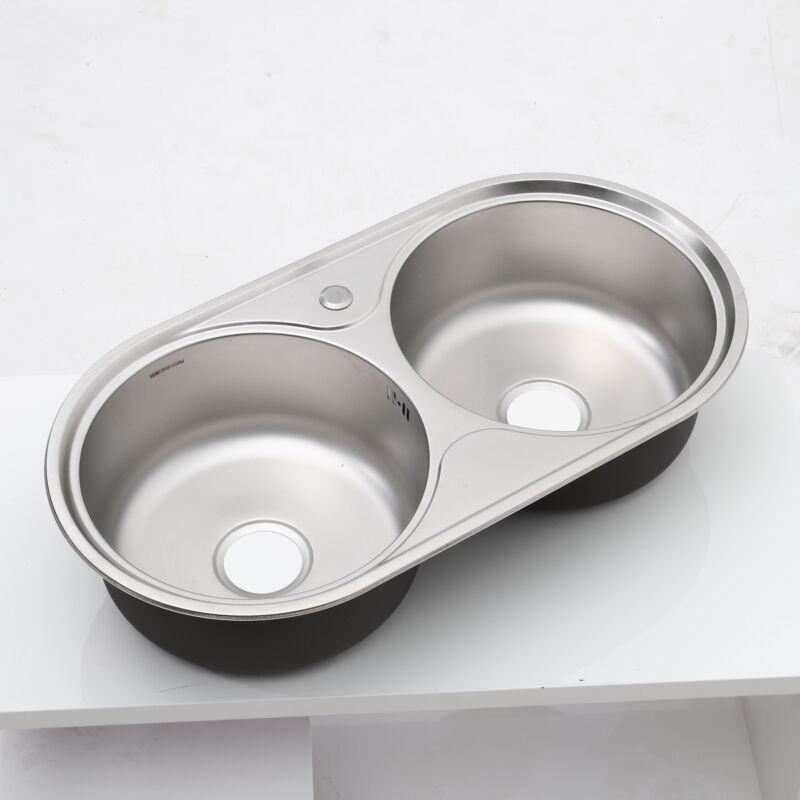 Modern Catering Kitchen Inset Sink Stainless Steel Laundry Topmount Square/Round
