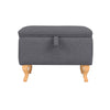 Rectangle Fabric Ottoman Storage Chest Padded Footstool Pouffe Chair Bench Trunk