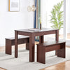 Rectangle Dining Tables for 2-4 Small Space, Wooden Kitchen Table Home/Office