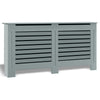 White Radiator Cover Small Large MDF Slat Wood Cabinet Shelf Grill Furniture
