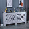 White Radiator Cover Cabinet Small Large MDF Wood Grill Traditional Furniture