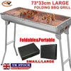 Large BBQ Grill Portable Folding Charcoal Barbecue Garden Picnic Steel Stove UK