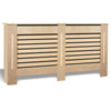 White Radiator Cover Small Large MDF Slat Wood Cabinet Shelf Grill Furniture