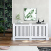 White Radiator Cover Grill Shelf Cabinet MDF Wood Modern Traditional Furniture