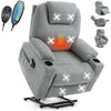 Riser & Recliner Armchair Leather 8 Point Electric Heated Massage Sofa Arm Chair