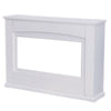 White Electric Fireplace Heater Log Flame Effect Standing Mantelpiece Suite 34''
