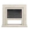 Electric Fireplace Glass Fire Mantel Set Wall Insert/Standing Heater With Remote
