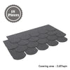 2.61sqm Felt Shingles Roof Tile Conservatory Porch Garage Shed Asphalt Shingle