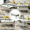 LED Coffee Table Desk Foldable Living Room Lift Up Hidden Storage Bottom Shelf