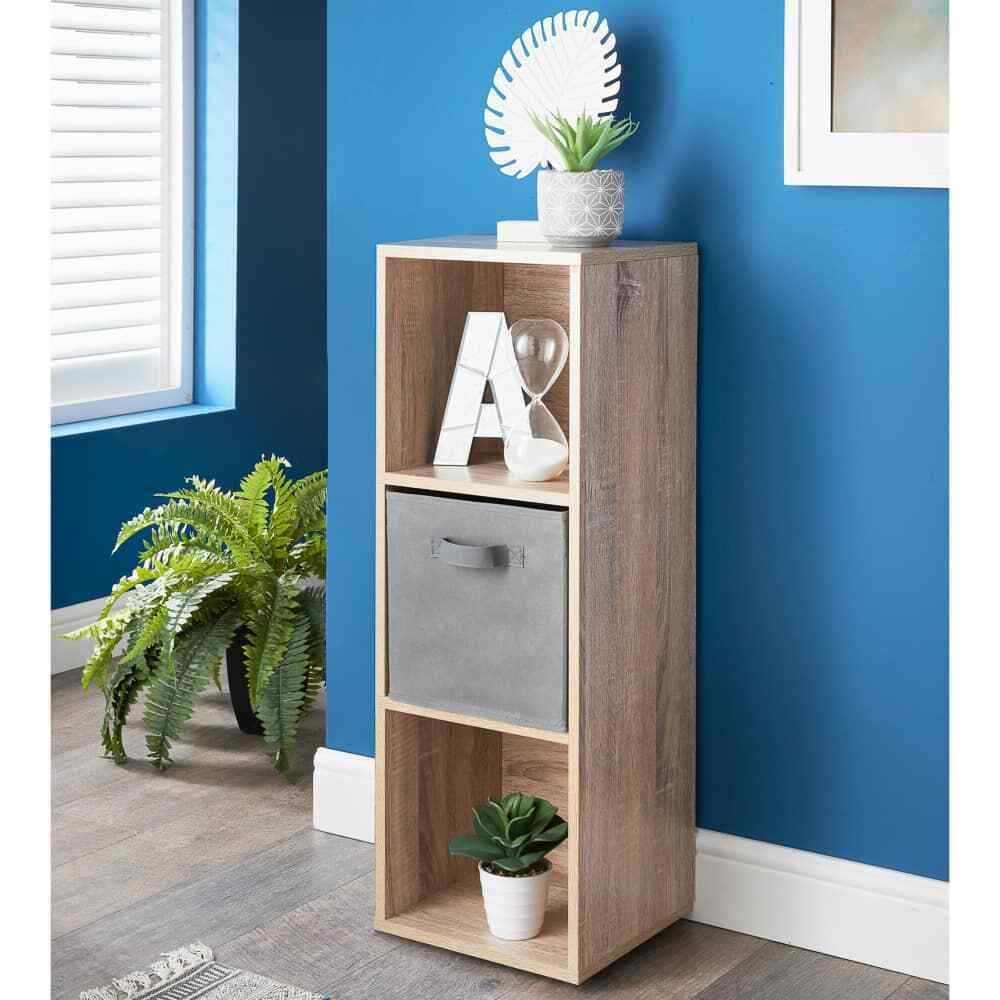 2/3/4/5/6 Tier Cubes Drawers Shelving Storage Unit Bookcase Cabinet Living Room