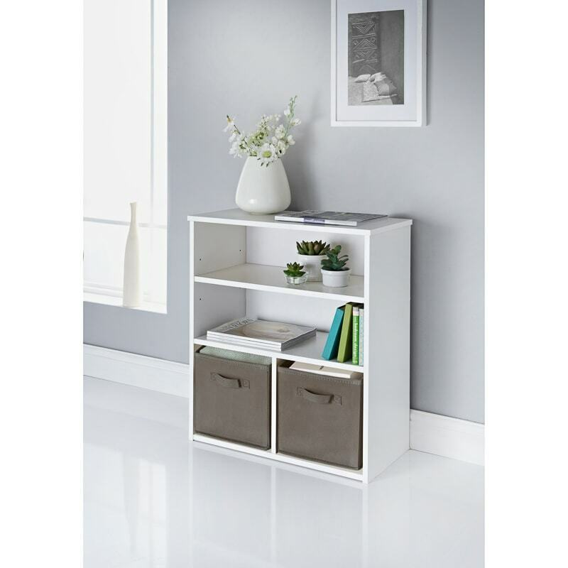 2/3/4/5/6 Tier Cubes Drawers Shelving Storage Unit Bookcase Cabinet Living Room