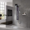 Bathroom Shower Thermostatic Shower Panel Column Tower With Body Jets Twin Head