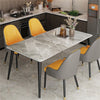 High-end Dining Table Kitchen Dinette Table Furniture w/ Durable Marble Desktop